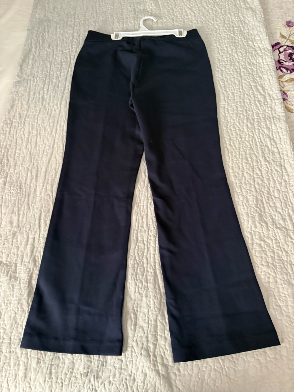 J. Crew Navy Stretch Boot-Cut Pants